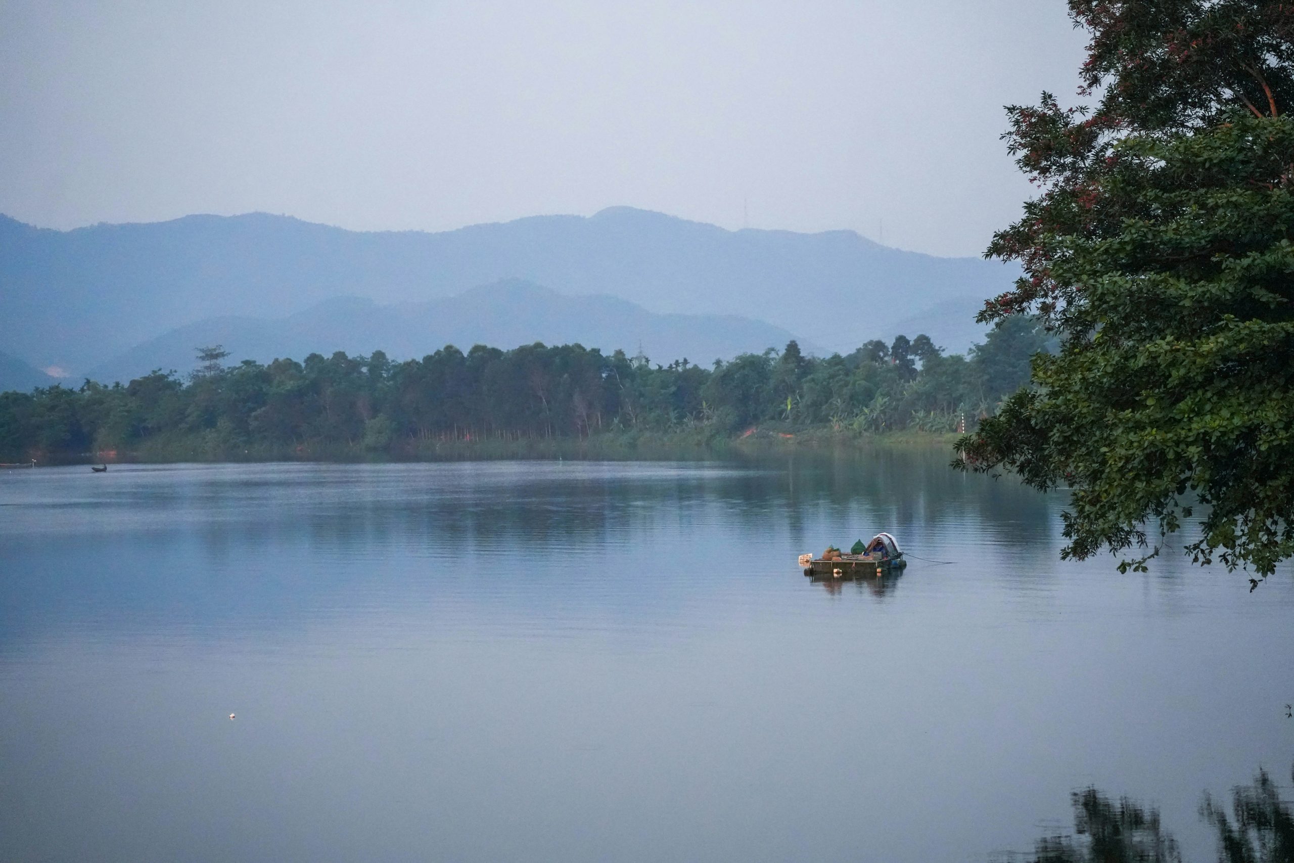 Rural countryside and traditional landscape surrounding Hue, Vietnam