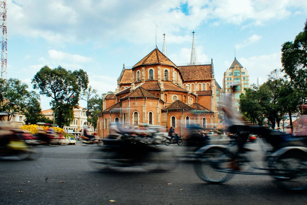 Notre-Dame Cathedral Basilica of Saigon in Ho Chi Minh City, Vietnam